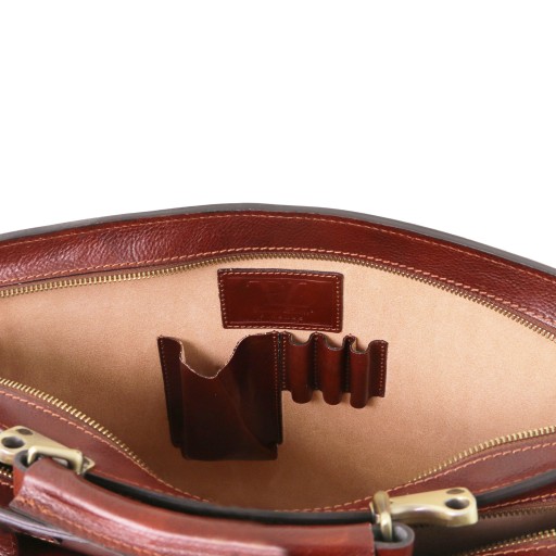 Venezia Leather briefcase 2 compartments