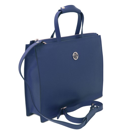 Palermo Damen Aktentasche aus Saffiano Leder 3 Facher