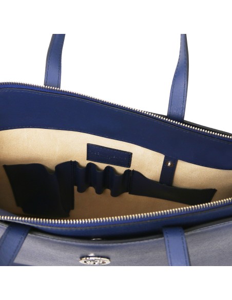 Palermo Damen Aktentasche aus Saffiano Leder 3 Facher