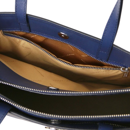 Palermo Saffiano Leather briefcase 3 compartments for women