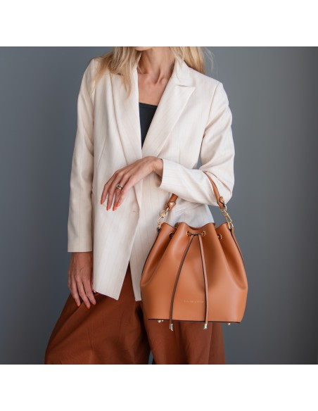Vittoria Leather bucket bag