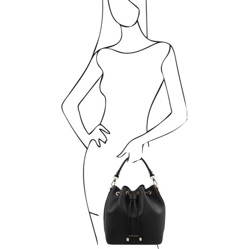 Vittoria Leather bucket bag