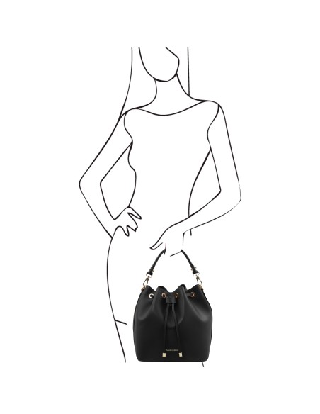 Vittoria Leather bucket bag