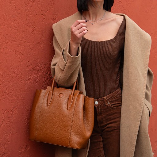 Tulipan Ledertasche