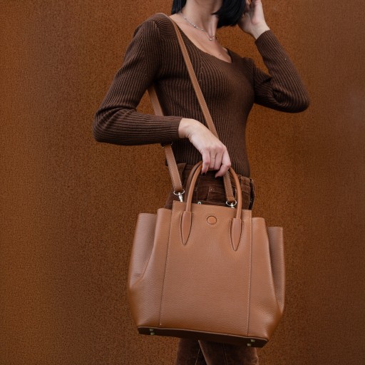 Tulipan Leather handbag