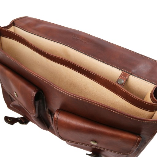 Ancona Leather messenger bag
