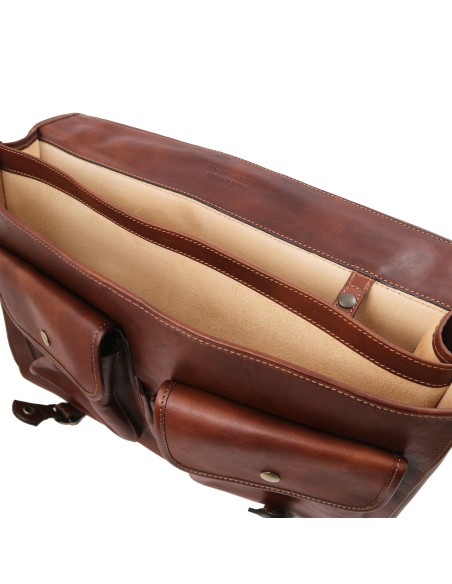 Ancona Leather messenger bag