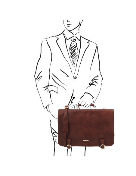 Ancona Leather messenger bag