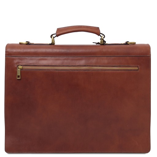 Cremona Leather briefcase 3 compartments