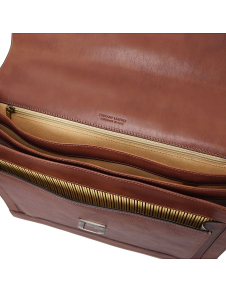 Cremona Leather briefcase 3 compartments