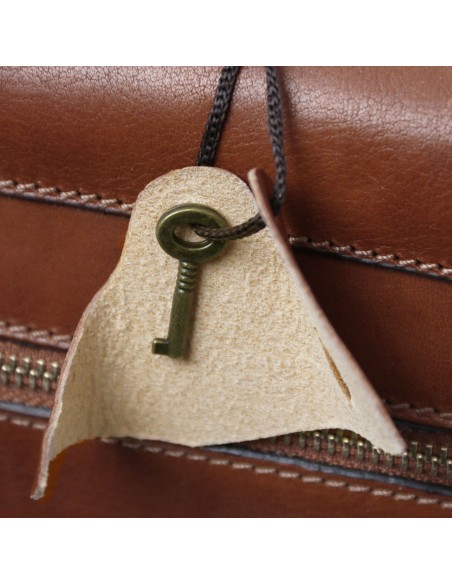 Cremona Leather briefcase 3 compartments