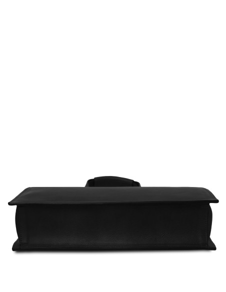 Palermo Leather briefcase 3 compartments for women