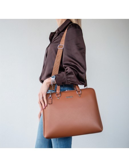 Verona Saffiano Leather Business Bag