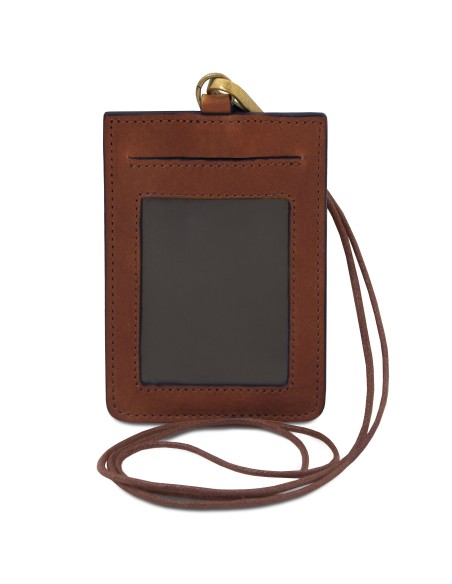 Leather badge holder
