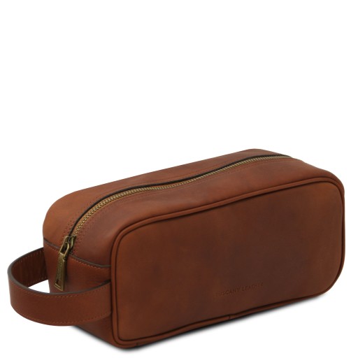 Harvey Leather toiletry bag