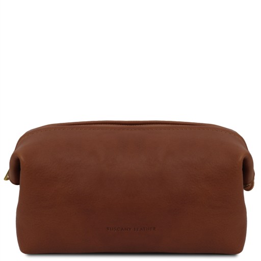 Smarty Reise Kulturtasche aus Leder Klein