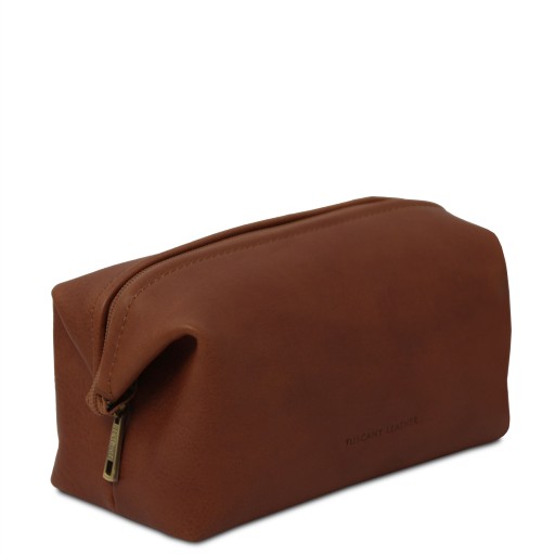 Smarty Reise Kulturtasche aus Leder Klein