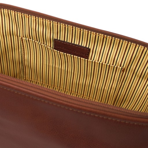 Smarty Reise Kulturtasche aus Leder Klein