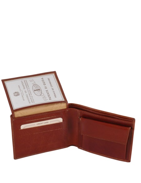Exclusive 3 fold leather wallet for men with coin pocket