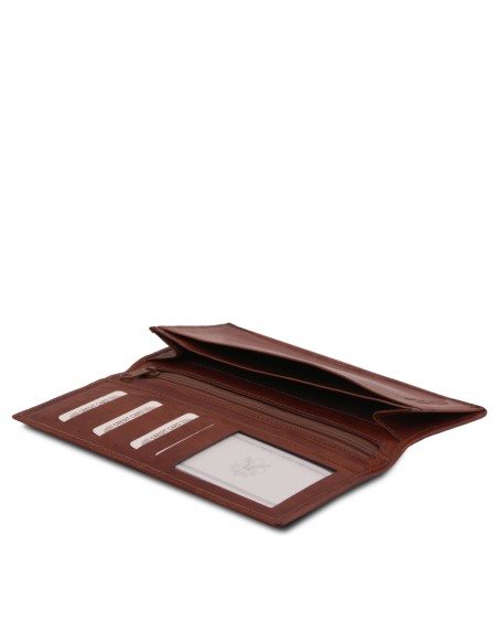 Exclusive vertical 2 fold leather wallet for men