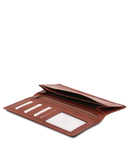 Exklusive Vertikal Herren Brieftasche aus Leder mit 2 Scheinfachern
