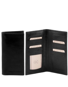 Exclusive vertical 2 fold leather wallet 2