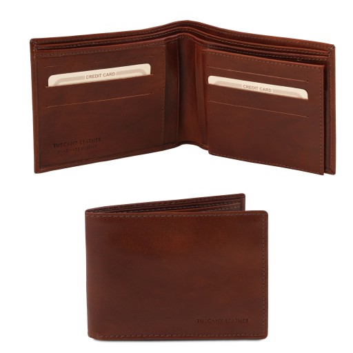 Exklusive Herren Brieftasche aus Leder mit 3 Scheinfachern