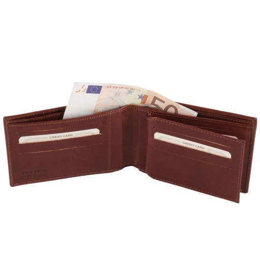 Exklusive Herren Brieftasche aus Leder mit 3 Scheinfachern
