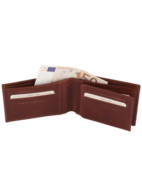 Exklusive Herren Brieftasche aus Leder mit 3 Scheinfachern