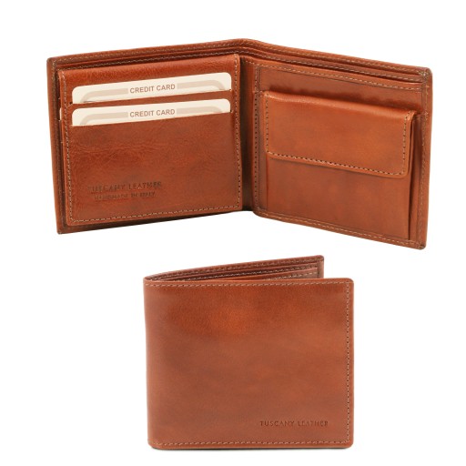 Exklusive Herren Brieftasche aus Leder mit 3 Scheinfachern und Munzfach