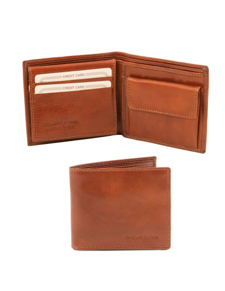 Exklusive Herren Brieftasche aus Leder mit 3 Scheinfachern und Munzfach