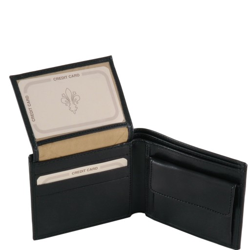 Exklusive Herren Brieftasche aus Leder mit 3 Scheinfachern und Munzfach