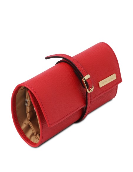 Soft leather jewellery case
