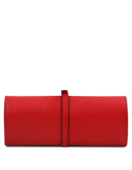 Soft leather jewellery case