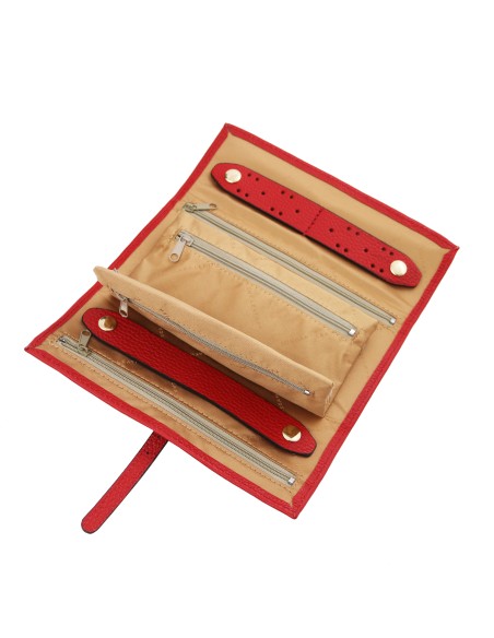 Schmuckrolle aus weichem Leder