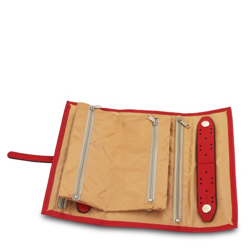 Schmuckrolle aus weichem Leder