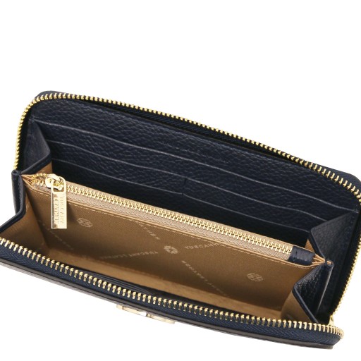 Financier Exclusive zip around leather wallet