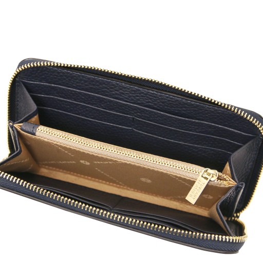 Financier Exclusive zip around leather wallet