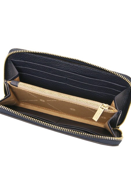 Financier Exclusive zip around leather wallet