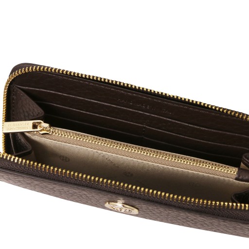 Financier Exclusive zip around leather wallet