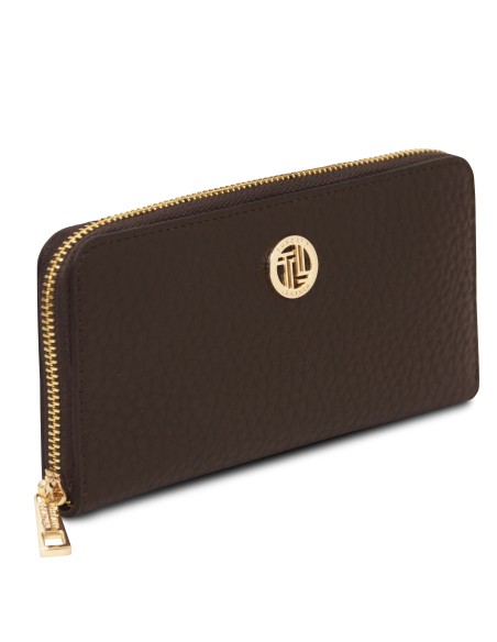 Financier Exclusive zip around leather wallet
