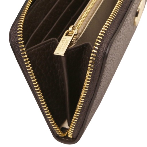 Financier Exklusive Damenbrieftasche aus Leder mit Rundum Reissverschluss
