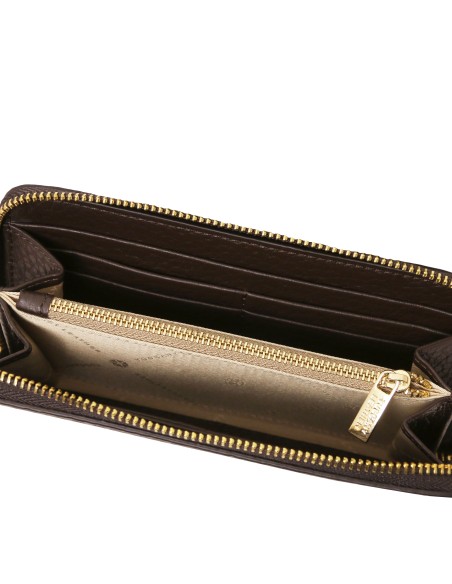 Financier Exclusive zip around leather wallet