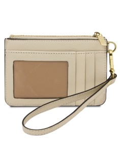 Leather card holder with handle