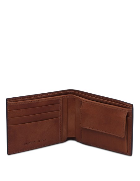 Exclusive 2 fold leather wallet for men with coin pocket