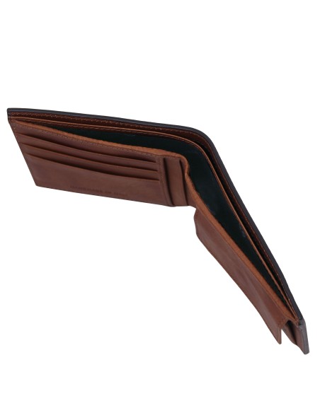 Exklusive Herren Brieftasche aus Leder mit 2 Scheinfachern und Munzfach
