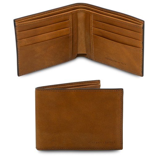 Exklusive Herren Brieftasche aus Leder mit 2 Scheinfachern