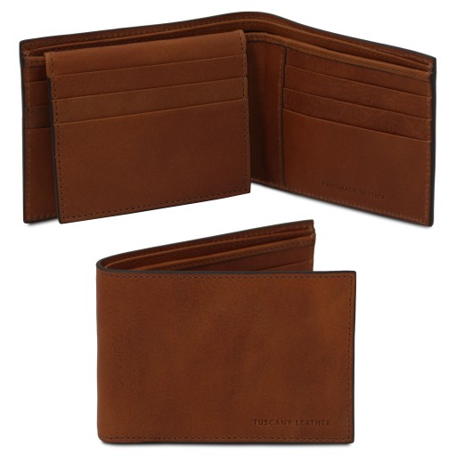 Exklusive Herren Brieftasche aus Leder mit 3 Scheinfachern