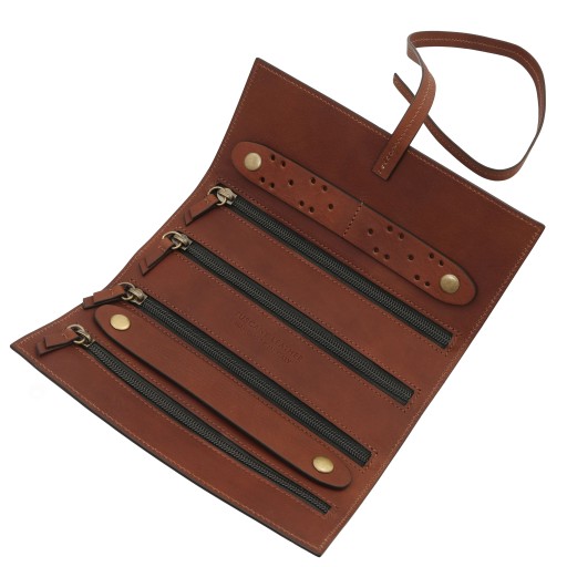Leather jewellery case