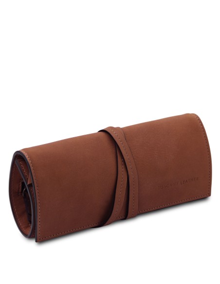 Leather jewellery case